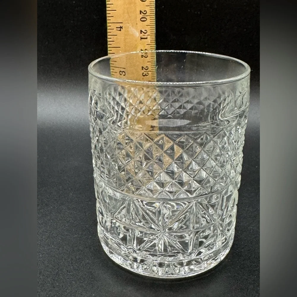 Vintage Anchor Hocking Wexford Old Fashioned / Rocks Glass Straight Side Tumbler